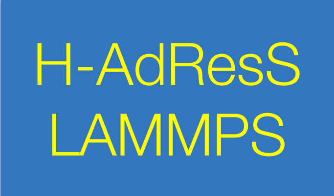 download H-AdResS/LAMMPS
						    homepage